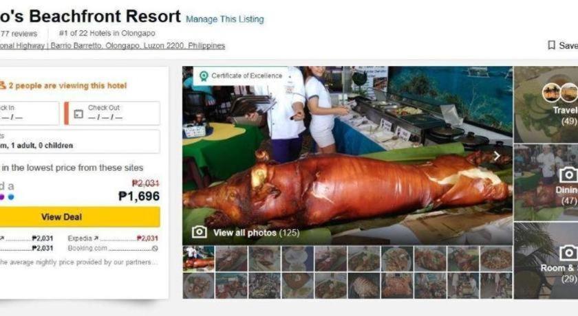 แมงโกส บีชฟรอนต์ รีสอร์ต Hotel โอลองกาโป ภายนอก รูปภาพ